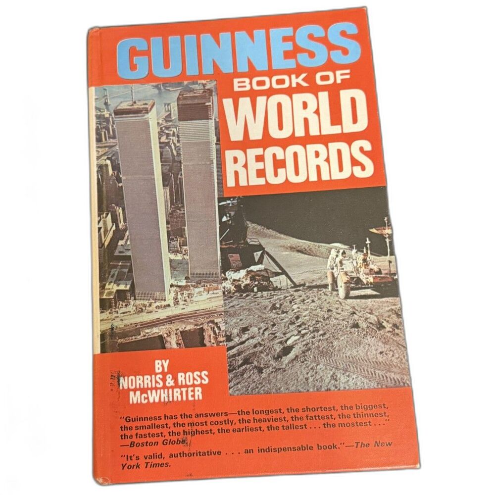 Vintage 1972 Guinness Book of World Records 11th Edition Hardcover McWhirter